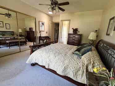 Bedroom & attached private bathroom