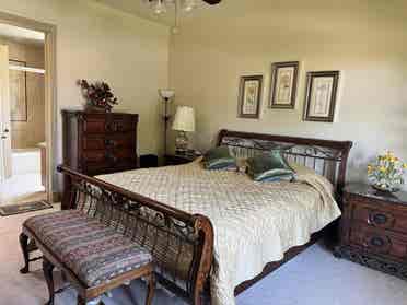 Bedroom & attached private bathroom