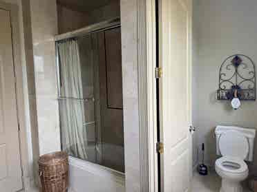 Bedroom & attached private bathroom