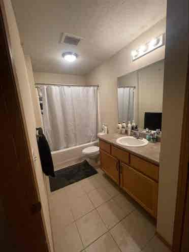 bed, master bath
