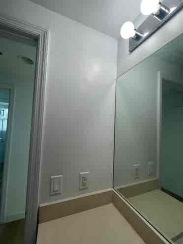 Room with  balcony and bathroom