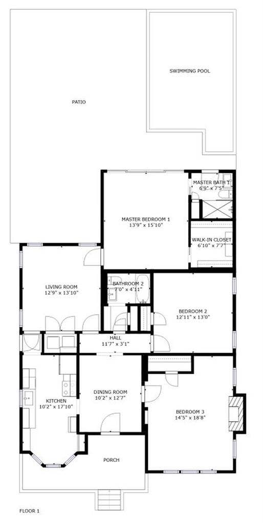 3 BR in Dallas
