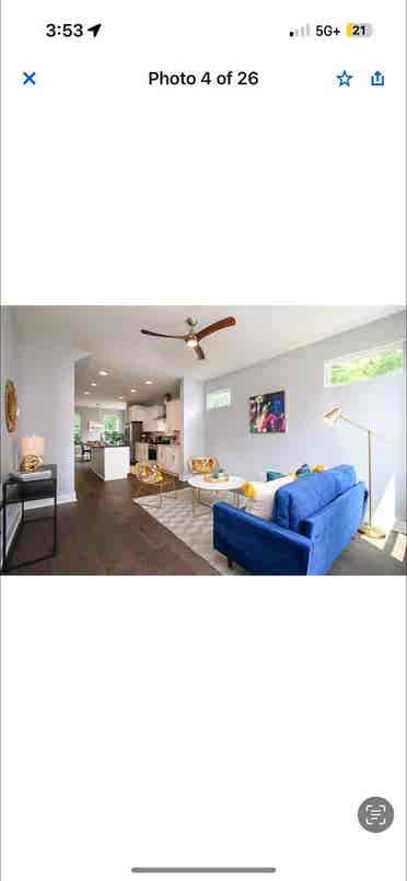 House with two rooms for rent.