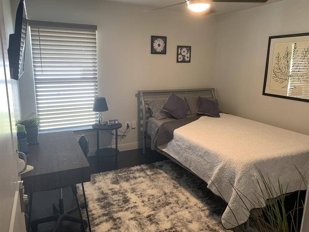 1 clean and furnished bedroom