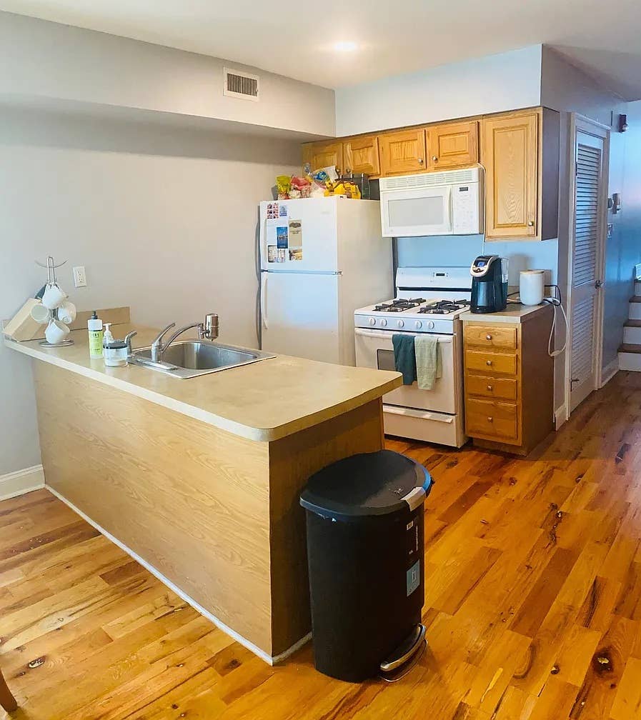 spacious one-bedroom,