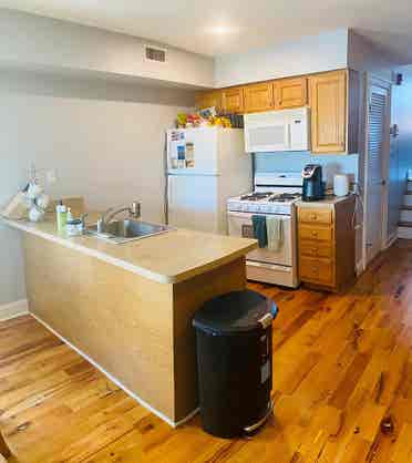spacious one-bedroom,