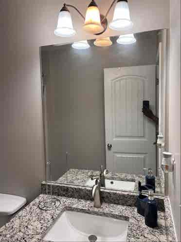 Cozy room with a private bathroom.