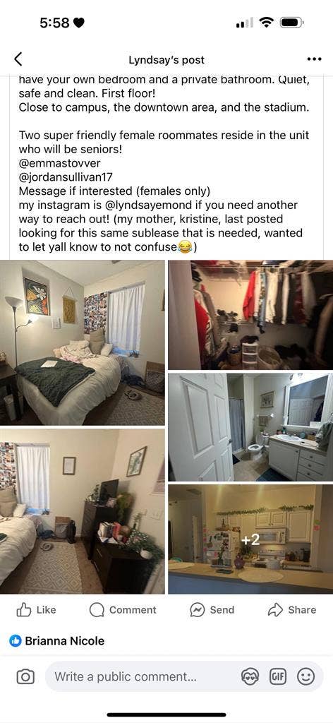 URGENT SUBLEASE! WILL PAY 1ST MONTH