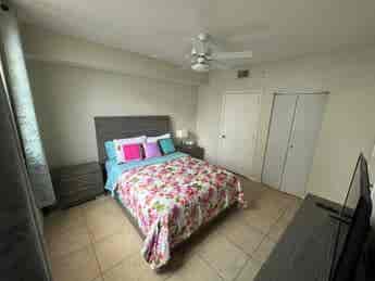 room with bathroom