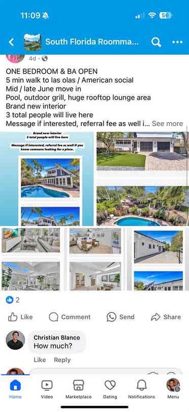 Bedroom available in FT Lauderdale