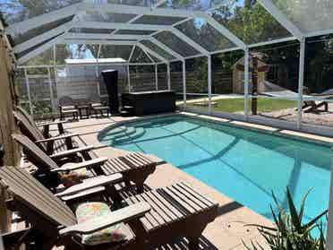 Furnished Master bed/bath pool home