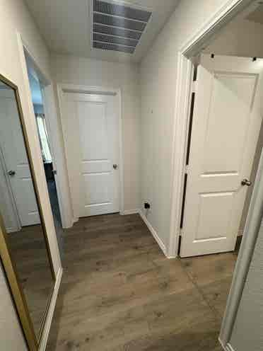 Private bedroom and bathroom