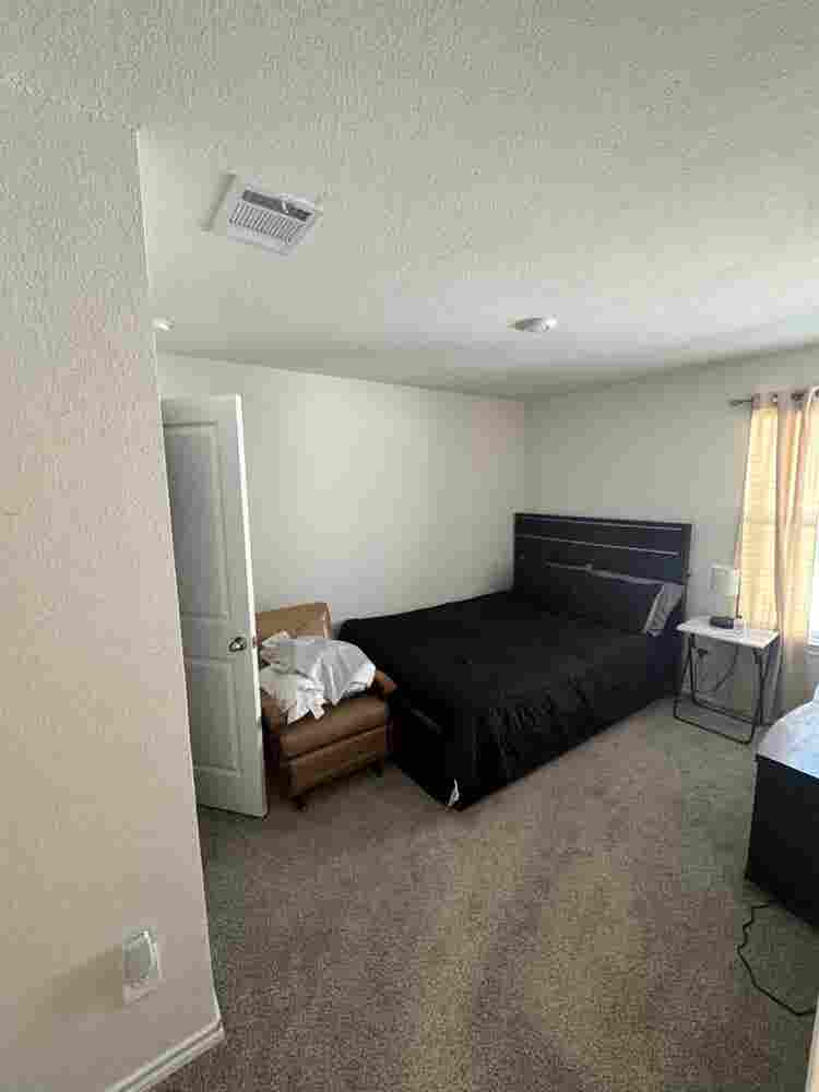 Private bedroom and bathroom