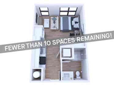 Studio unit for sublease