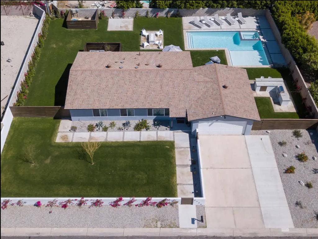 with gorgeous pool.