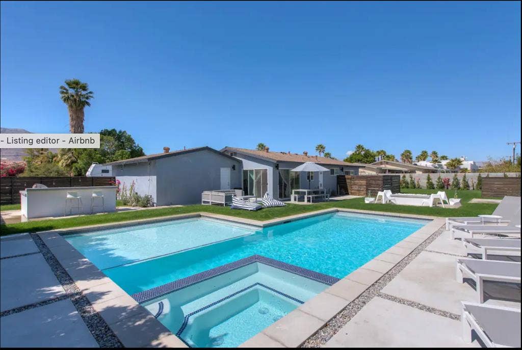 with gorgeous pool.