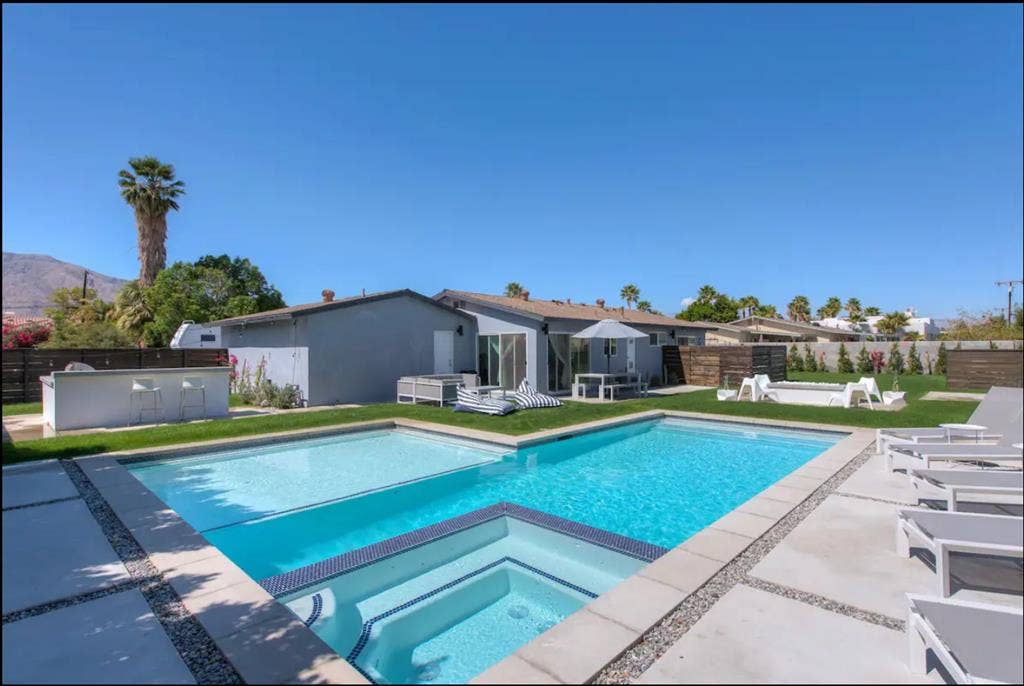 with gorgeous pool.