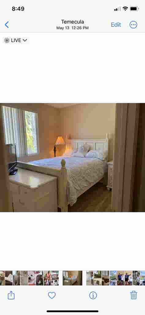 Downstairs bedroom .