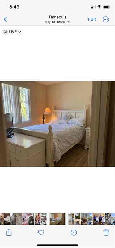 Downstairs bedroom .