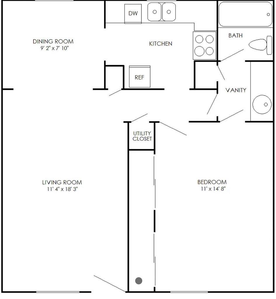 One bedroom apartment needs you