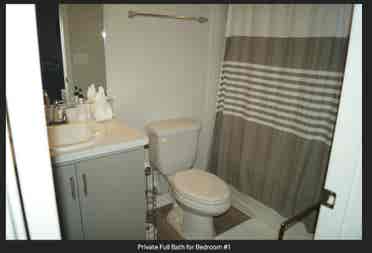 Private bedroom for rent.