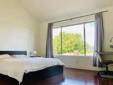 Spacious bedroom with private bath