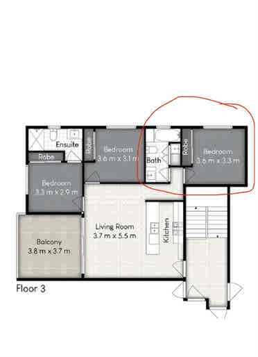 One bedroom in Yeerongpilly