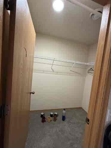 One bed, master bath with balcony