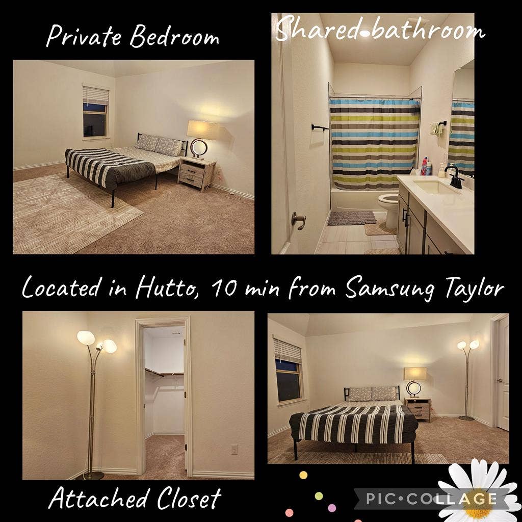 Private room and bathroom available