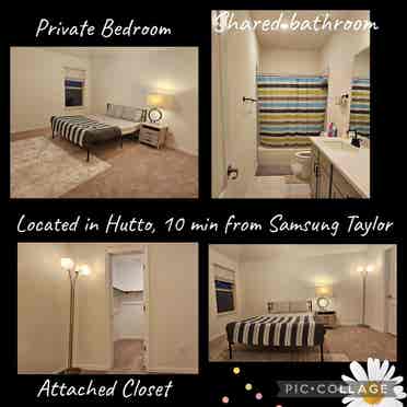 Private room and bathroom available