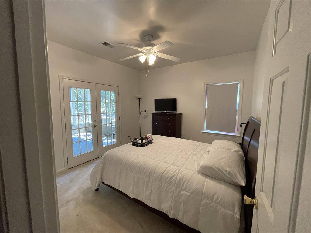 Ranch - Bedroom w/Patio & Gardens