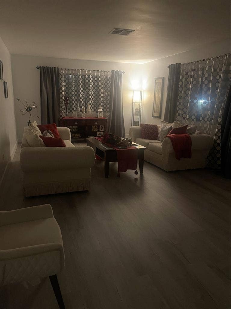 Large room in a ranch style house