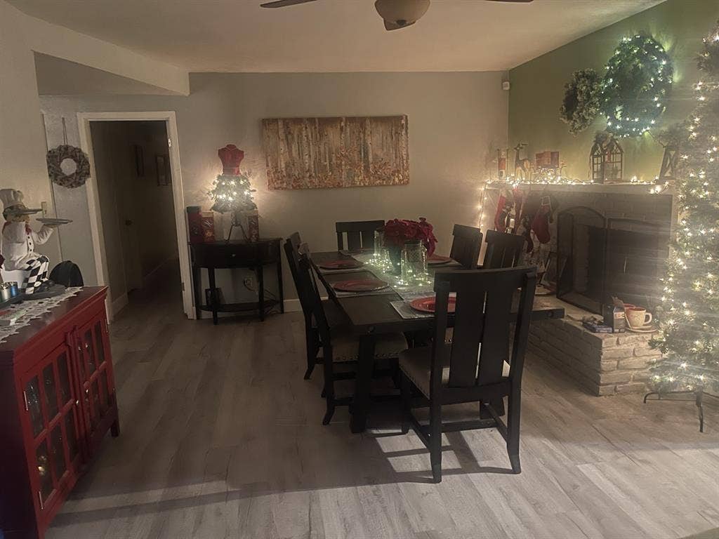 Large room in a ranch style house