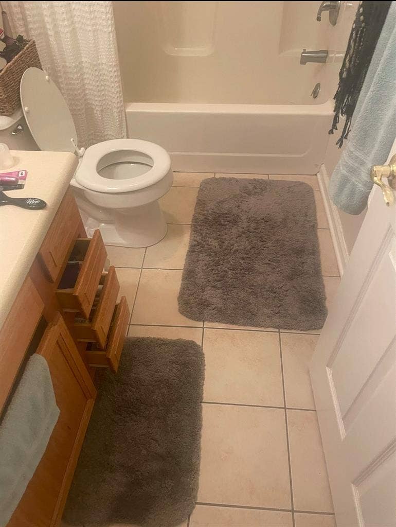 Bedroom and bathroom available