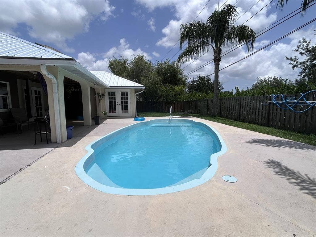 Spacious Pool Home fenced backyard