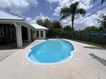 Spacious Pool Home fenced backyard