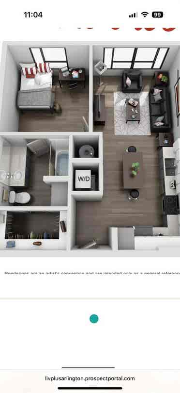 Cute 1 bedroom unit
