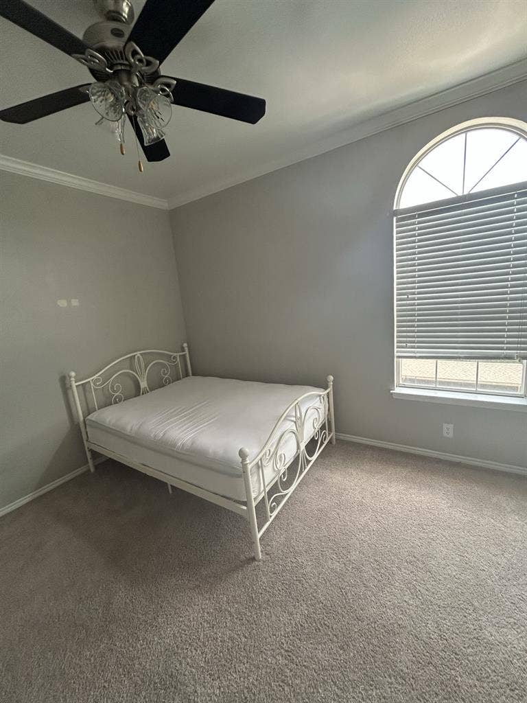 Private bedroom and bathroom