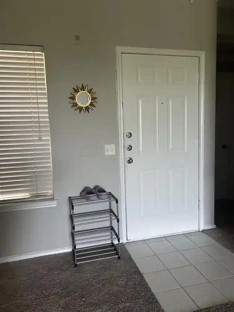 Private bedroom and bathroom