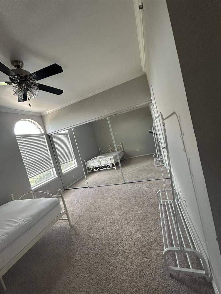 Private bedroom and bathroom