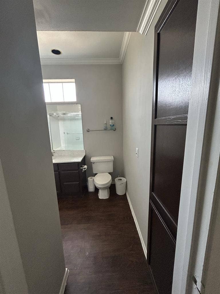 Private bedroom and bathroom