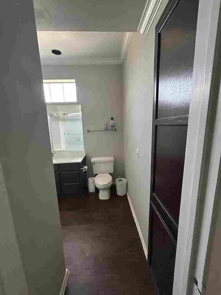 Private bedroom and bathroom