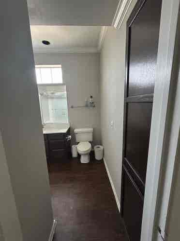 Private bedroom and bathroom