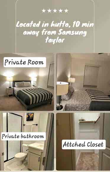 Private room & own bathroomin hutto