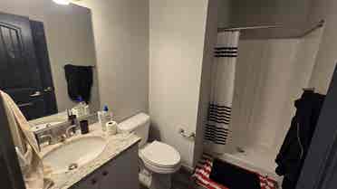 One room with own bathroom.