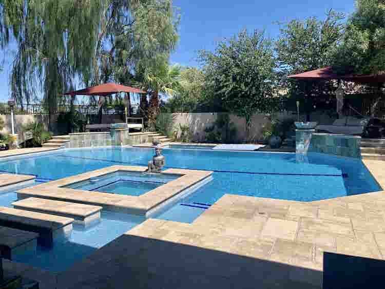 Large private apartment on estate.