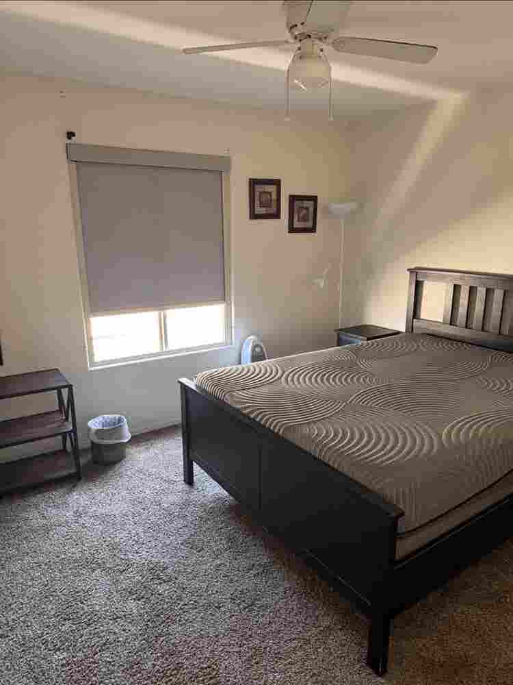 Room with shared bathroom