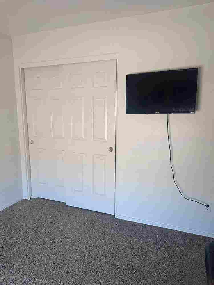 Room with shared bathroom