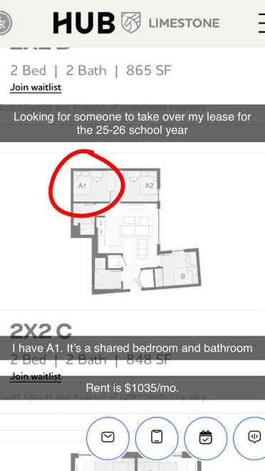 Sublease for HubLimestone room