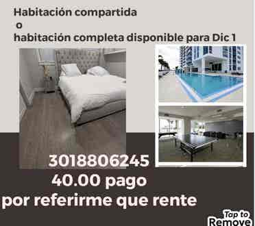 Habitación completa o compartida